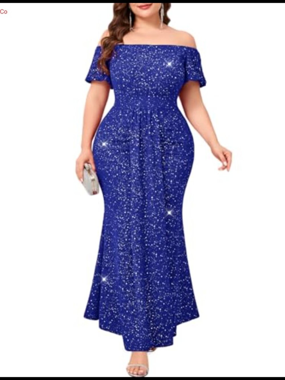 Plus Size Off Shoulder Formal Dress Mermaid Maxi Evening Gown Ruched Cocktail